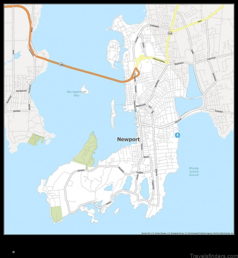 Map of Newport United States