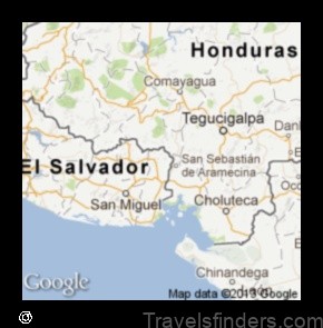 Map of Nueva Esparta El Salvador