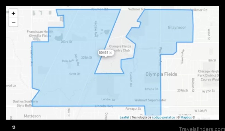 Map of Olympia Fields United States