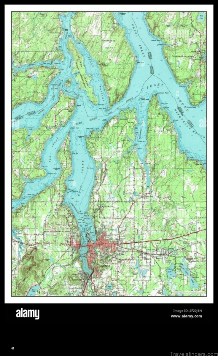 Map of Olympia Fields United States