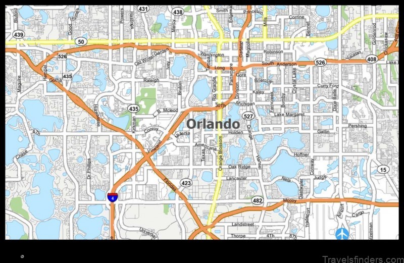 explore the map of orland united states