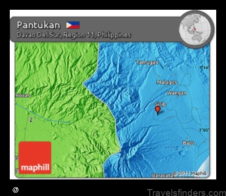 Map of Pantukan Philippines