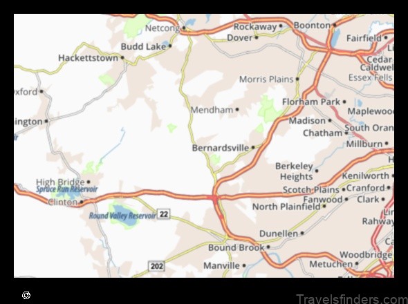 explore the map of peapack united states