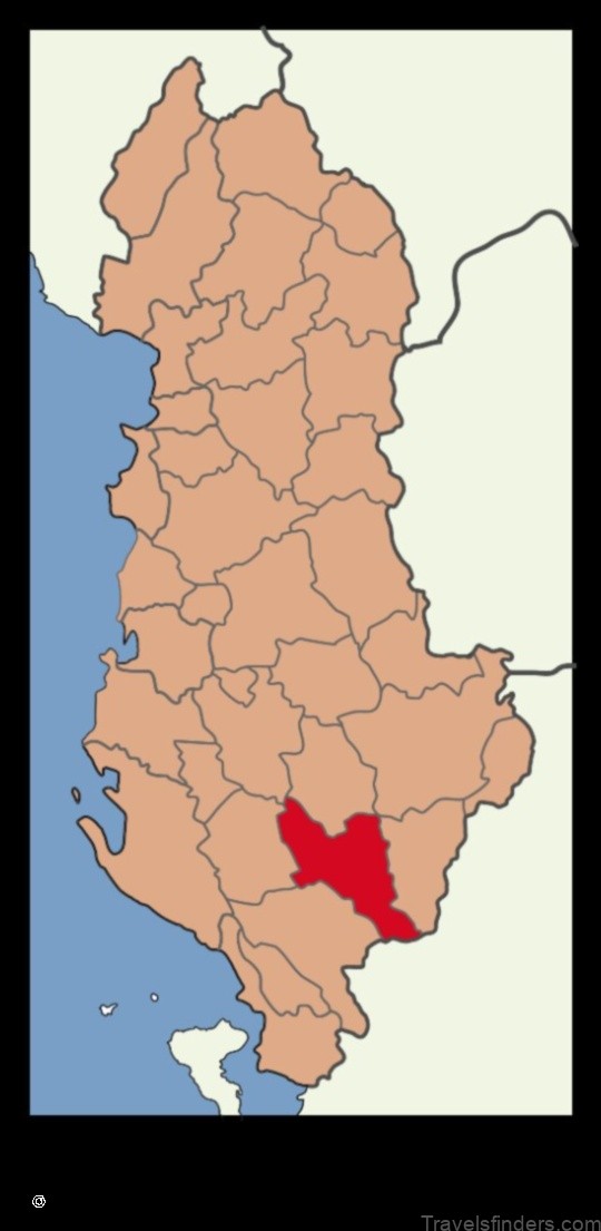 explore the map of petran albania