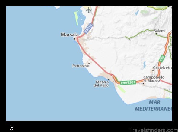 Map of Petrosino Italy