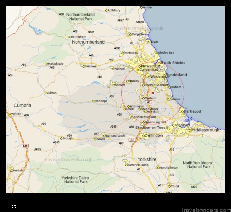 explore the map of pittington united kingdom