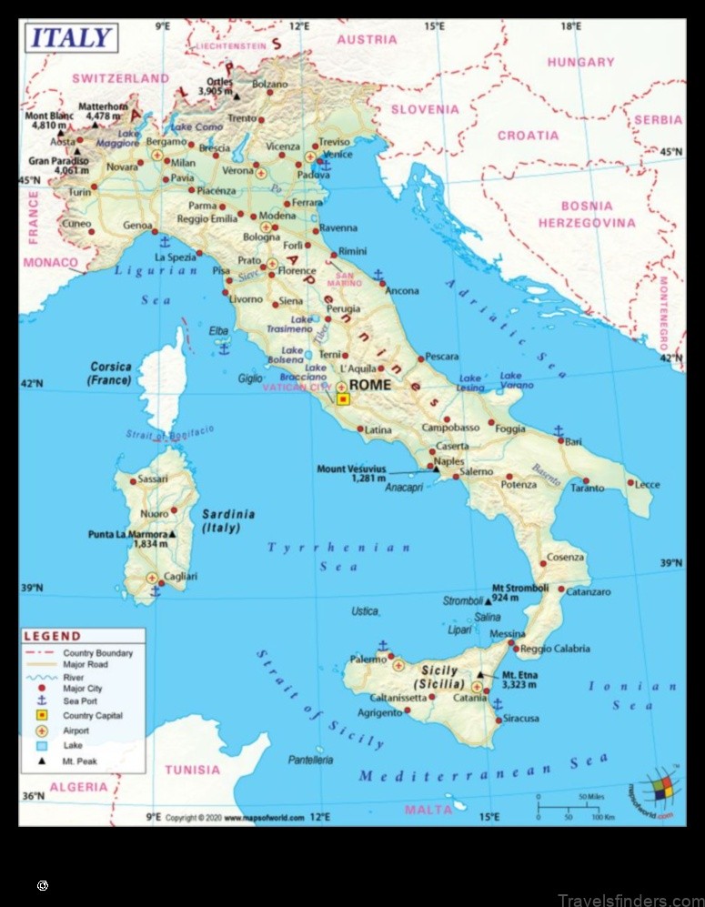 Map of Pollica Italy