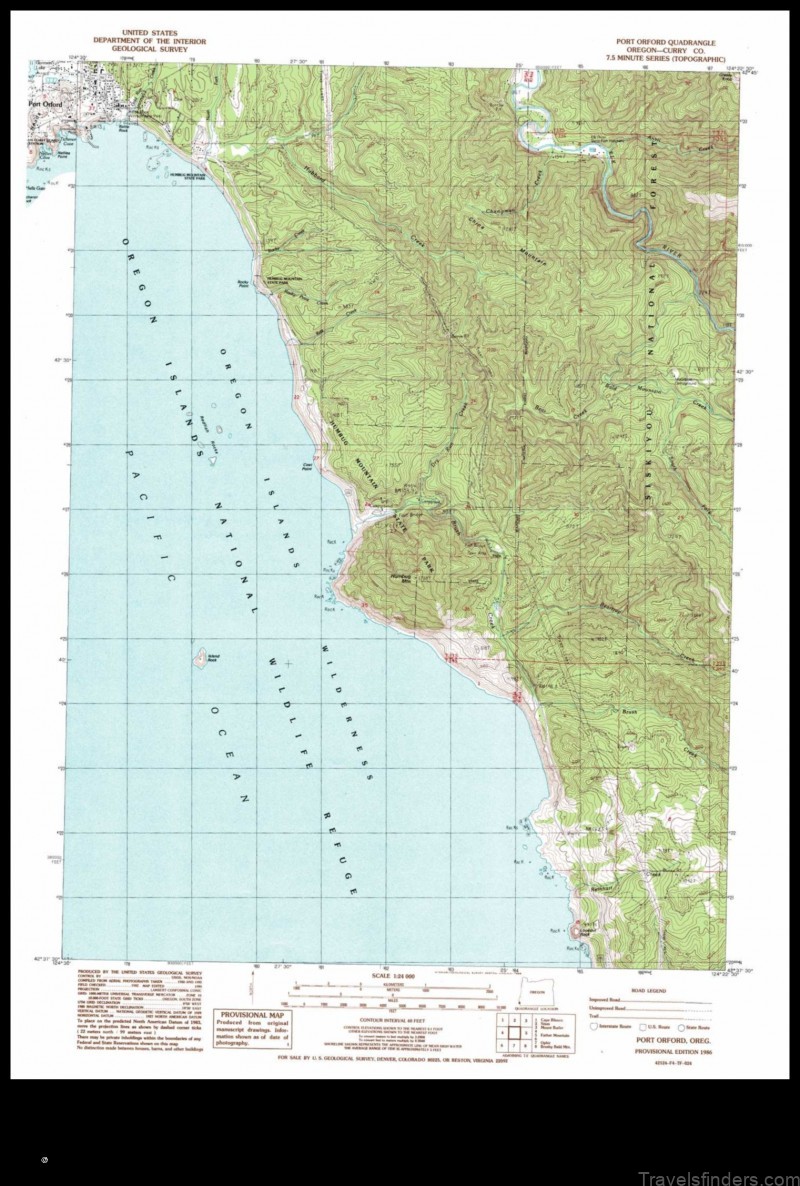explore the map of port orford united states