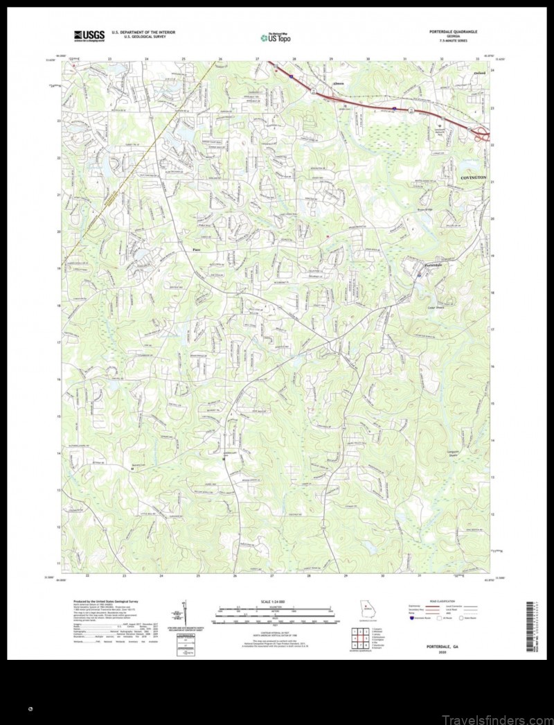 Map of Porterdale United States