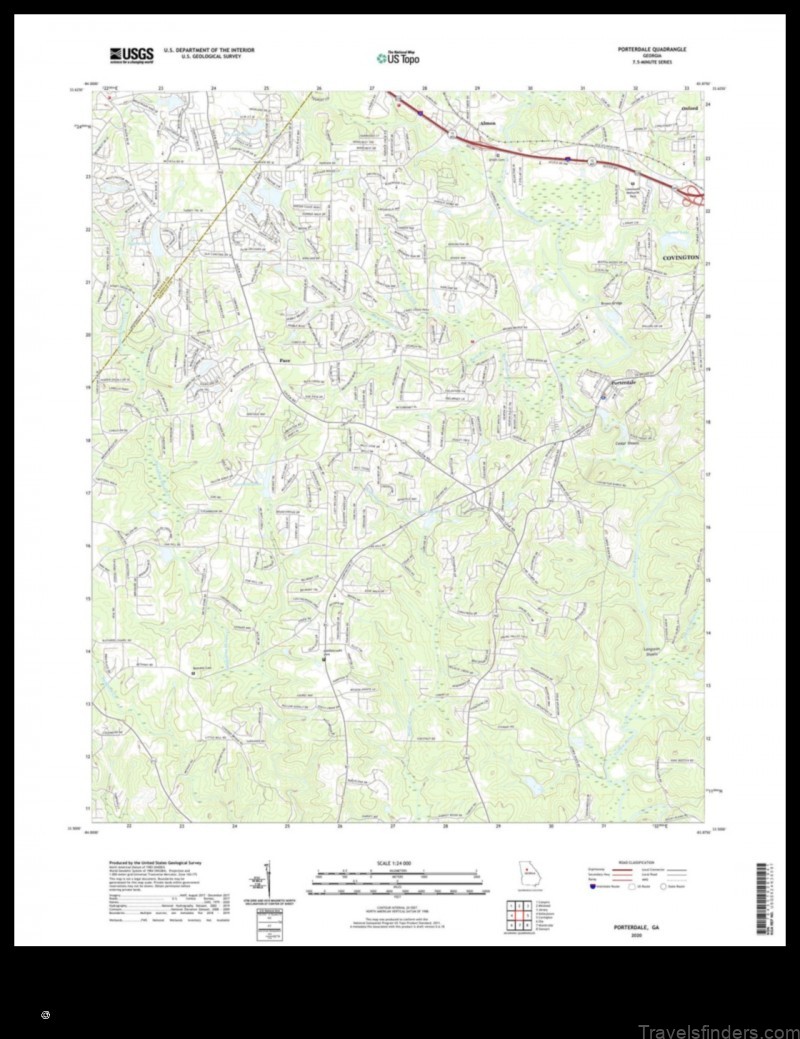 Map of Porterdale United States