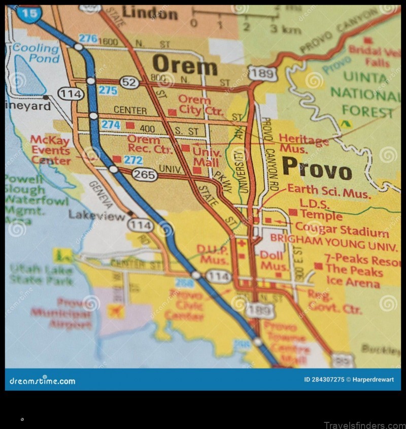 explore the map of provo united states
