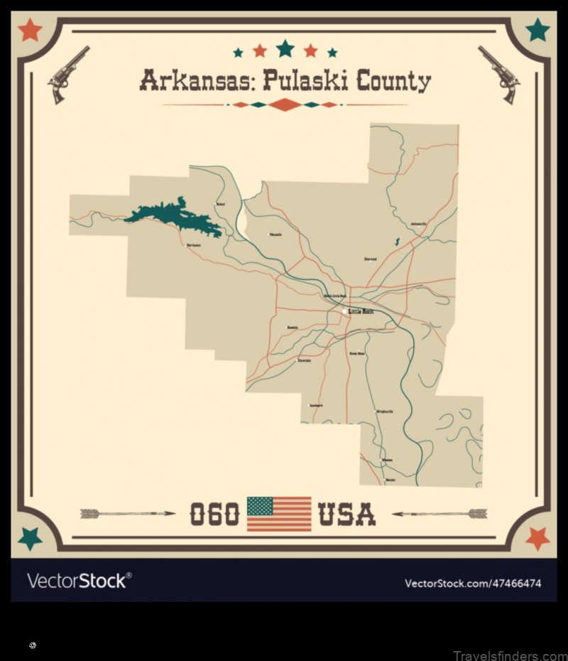 Map of Pulaski United States