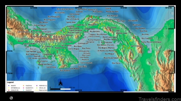 Map of Punta Peña Panama