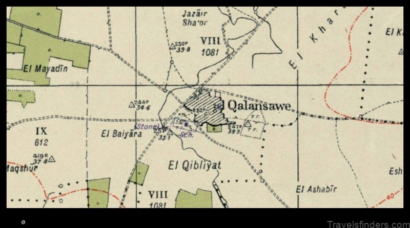 Map of Qalansuwa Israel