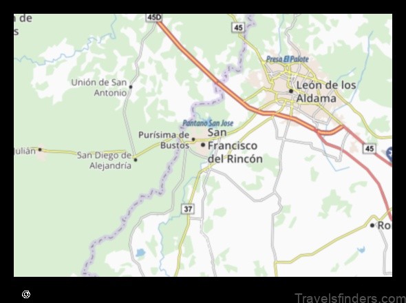 explore the map of rinconadas de san francisco mexico