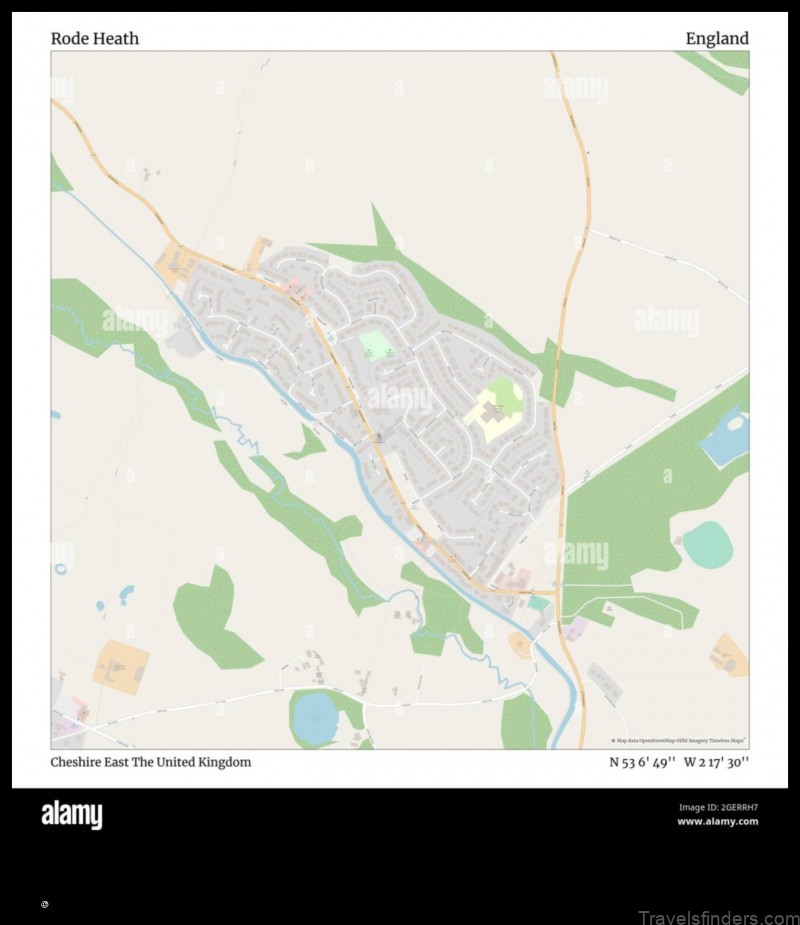 explore the map of rode heath united kingdom