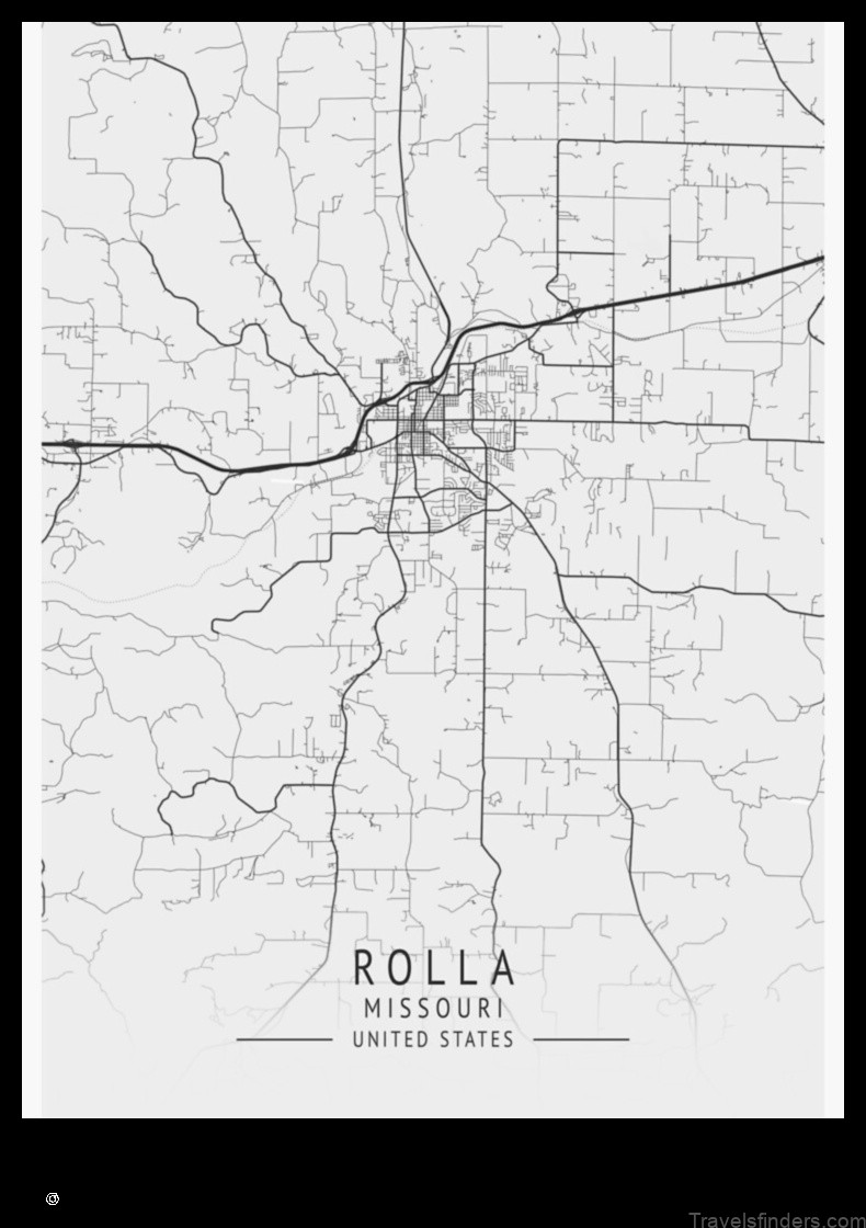 Map of Rolla United States