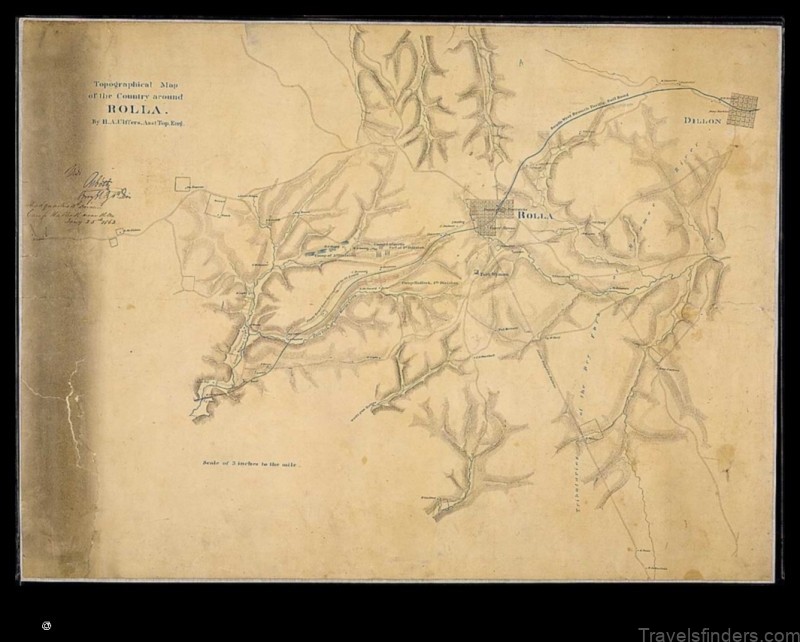 Map of Rolla United States