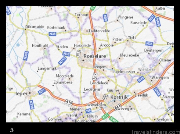 Map of Rumbeke Belgium