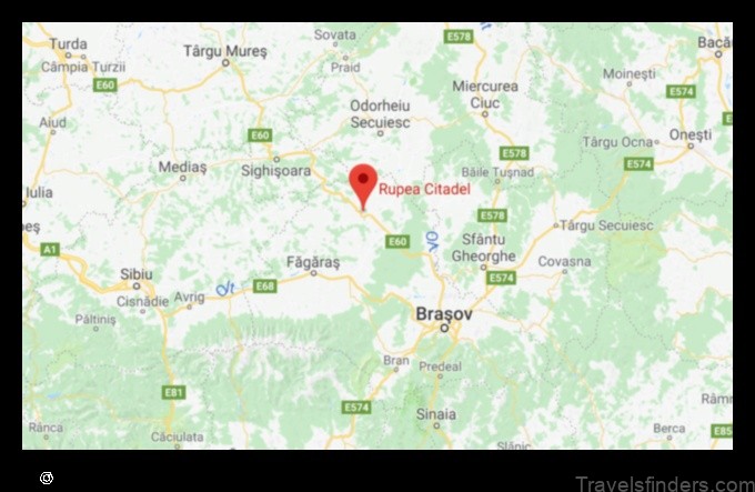 Map of Rupea Romania