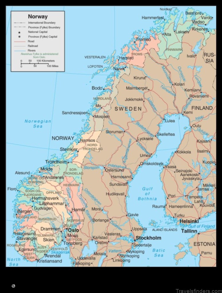 Map of Rypefjord Norway