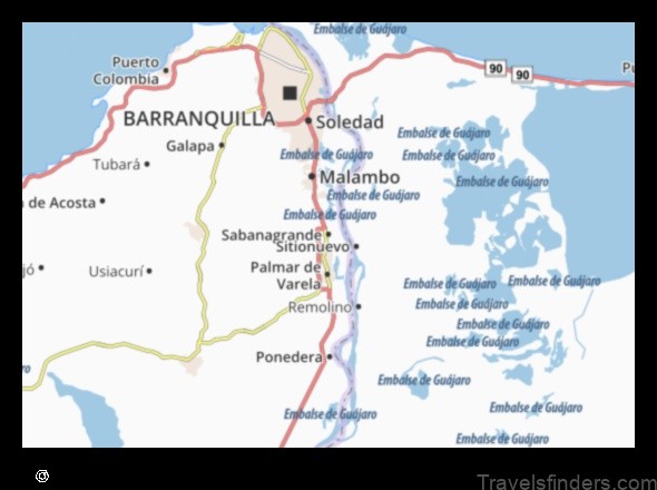 Map of Sabanagrande Colombia