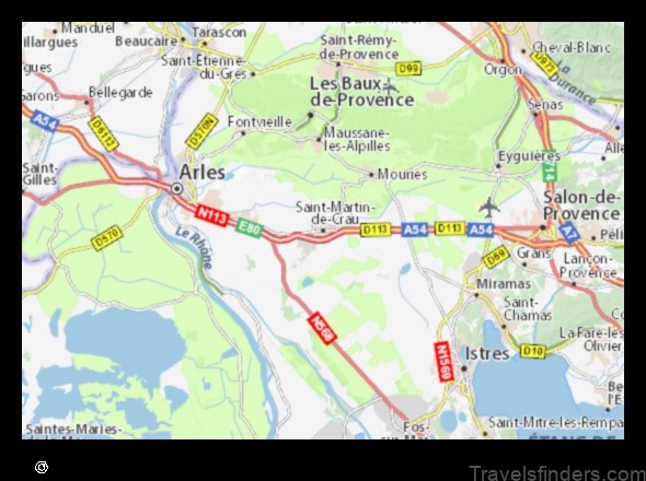 explore the map of saint martin de crau france