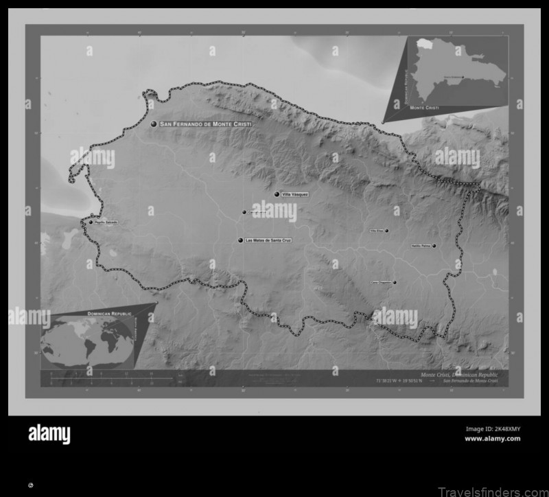 Map of San Fernando de Monte Cristi Dominican Republic