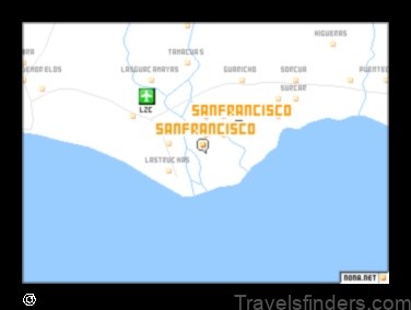 Map of San Francisco Nacaxtle Mexico