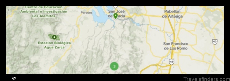 Map of San José de Gracia Mexico