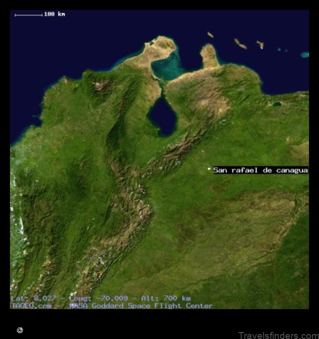 Map of San Rafael Venezuela, Bolivarian Rep. of