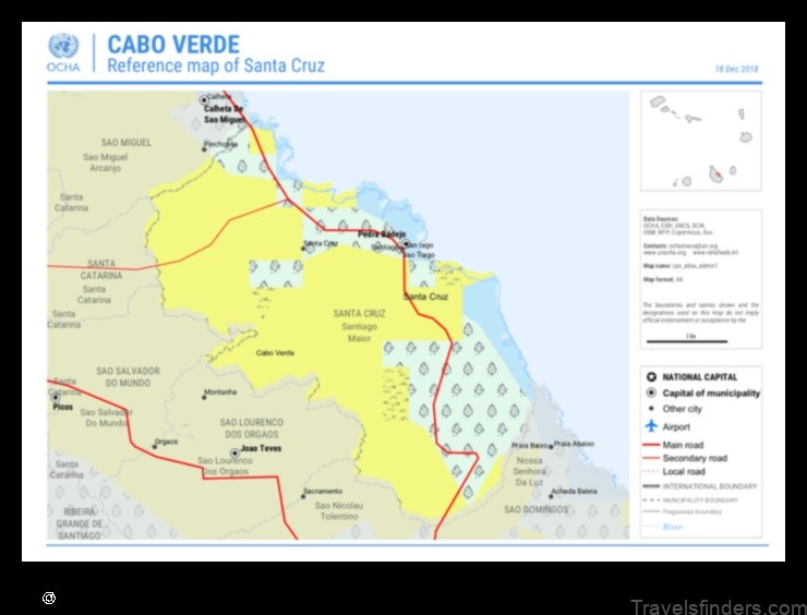 explore the map of santa cruz cape verde