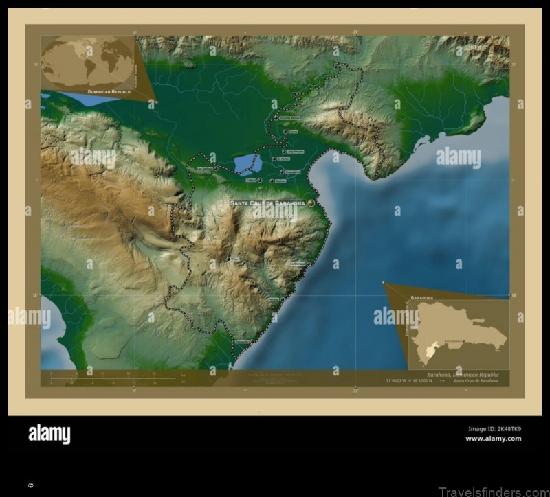 Map of Santa Cruz de Barahona Dominican Republic