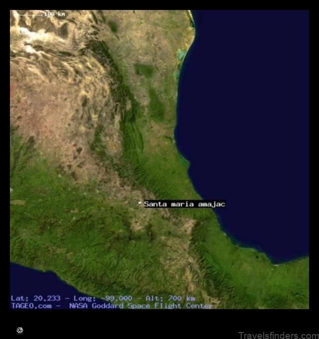 Map of Santa María Amajac Mexico