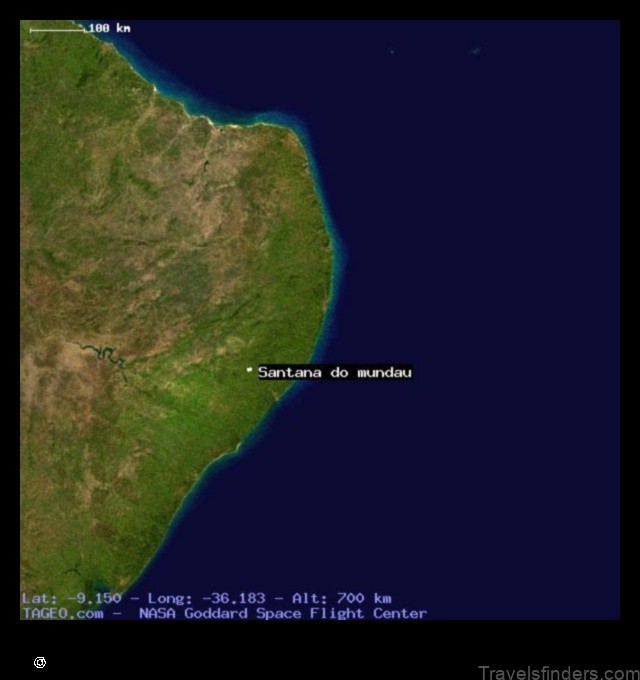 Map of Santana do Mundaú Brazil