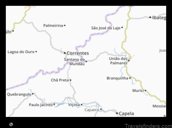 explore the map of santana do mundau brazil