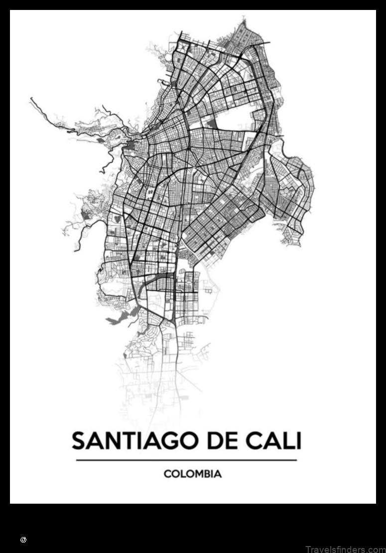 explore the map of santiago de cali colombia