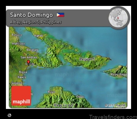 Map of Santo Domingo Philippines