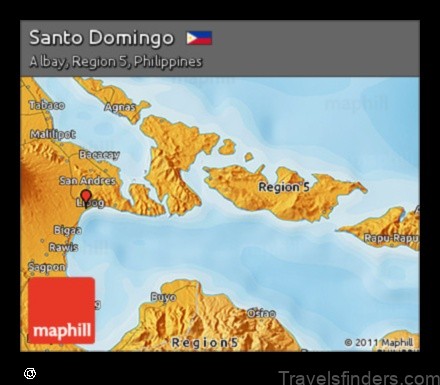 Map of Santo Domingo Philippines