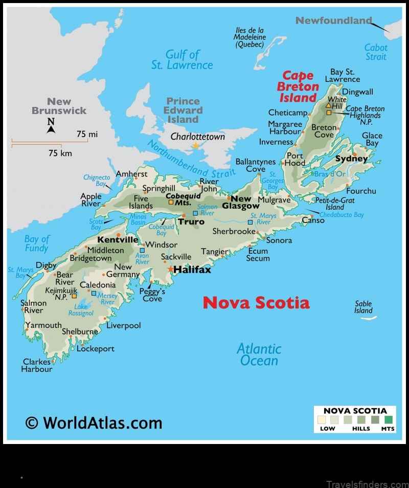 explore the map of scotia united states