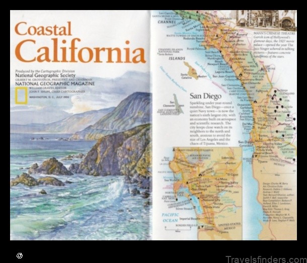 Map of Seaside United States