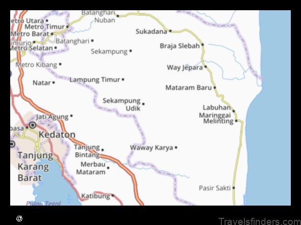 explore the map of sekampung indonesia