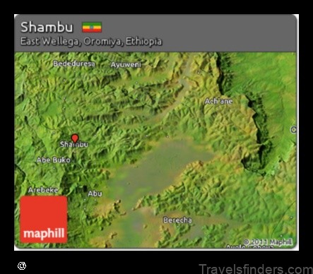 explore the map of shambu ethiopia