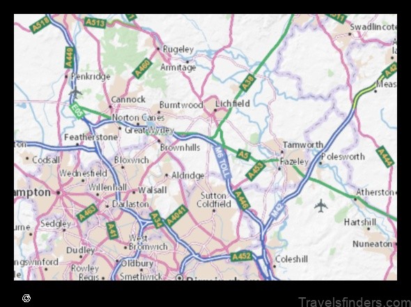 explore the map of shenstone united kingdom