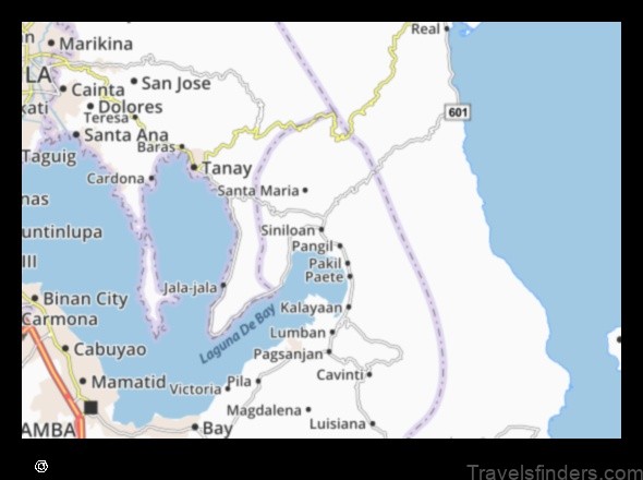 Map of Siniloan Philippines