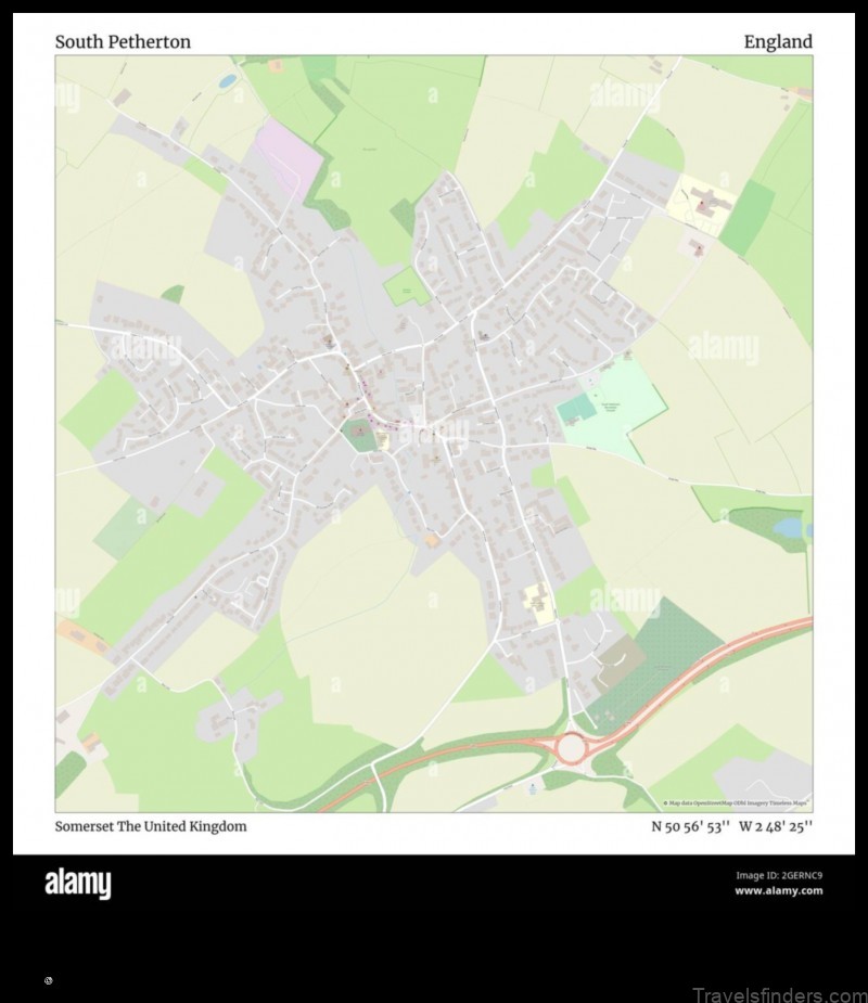 Map of South Petherton United Kingdom