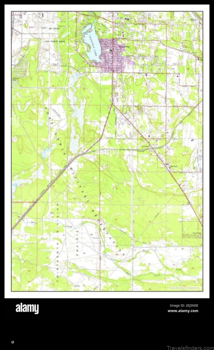 Map of Spanaway United States