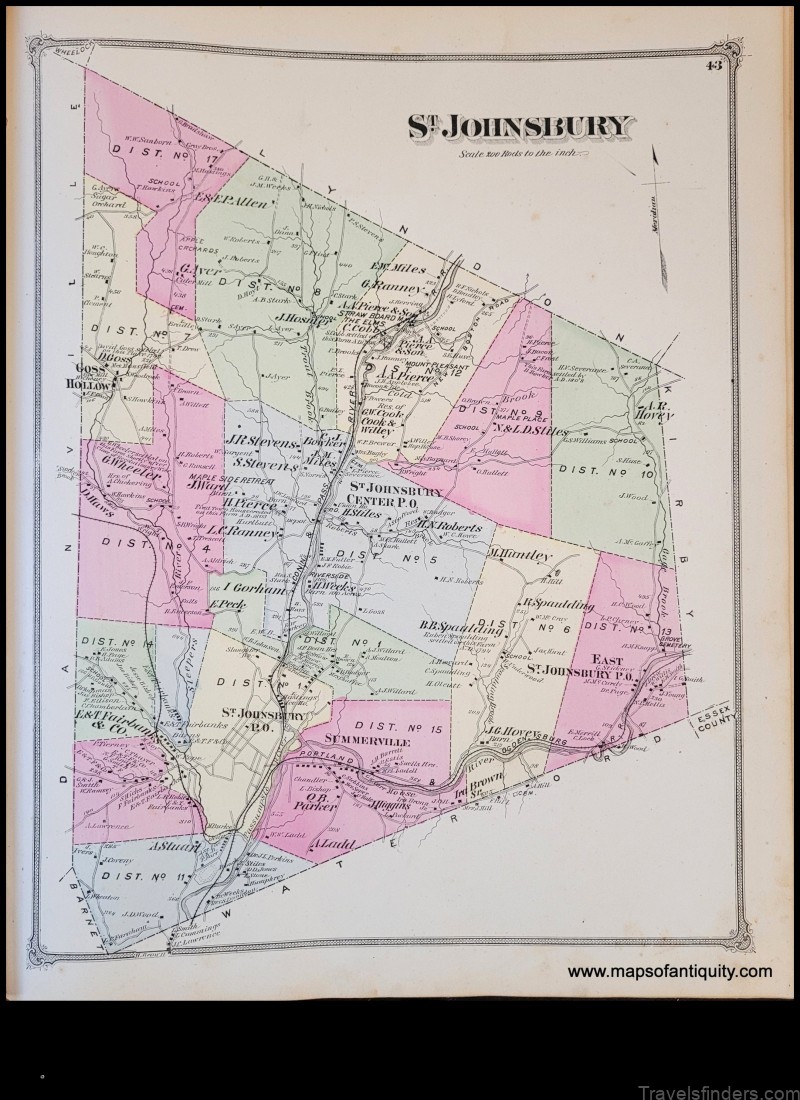 Map of St Johnsbury United States