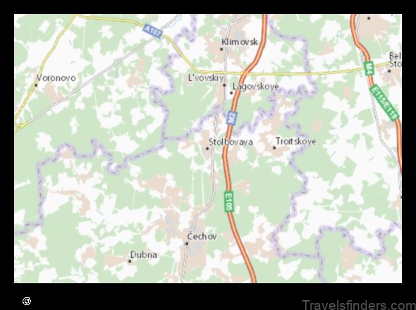 explore the map of stolbovaya russian federation