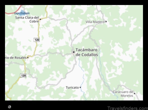 Map of Tacámbaro de Codallos Mexico